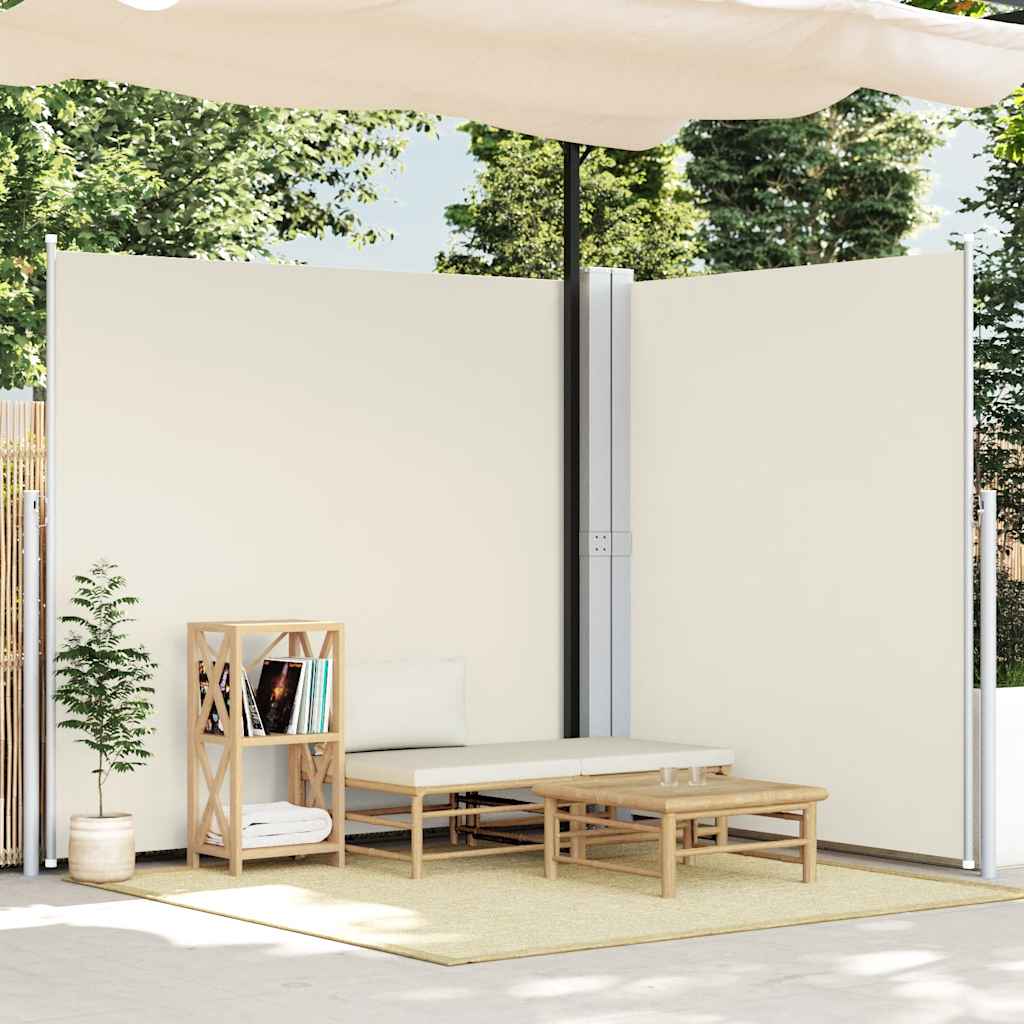 Seitenmarkise Ausziehbar Creme 200x600 cm