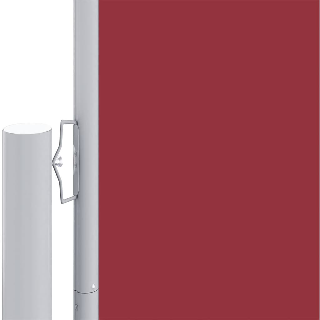 Seitenmarkise Ausziehbar Rot 160x1000 cm