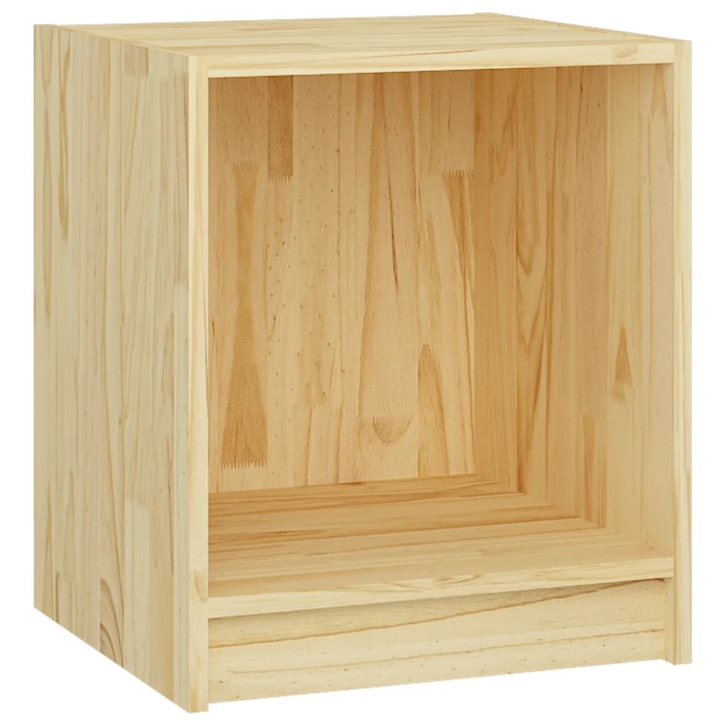 Nachttische 2 Stk. 35,5x33,5x41,5 cm Massivholz Kiefer