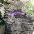 Wasserfall-Element mit RGB LEDs Edelstahl 60 cm