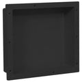 Duschnische Mattschwarz 41x36x10 cm