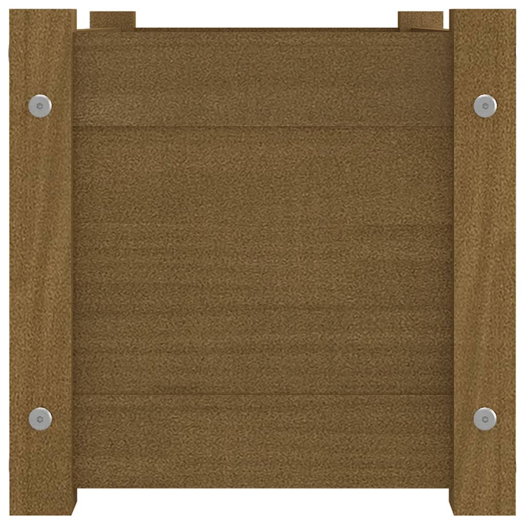 Pflanzkübel 2 Stk. Honigbraun 60x31x31 cm Massivholz Kiefer