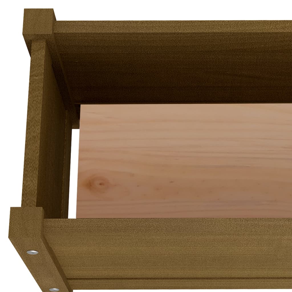 Pflanzkübel 2 Stk. Honigbraun 60x31x31 cm Massivholz Kiefer