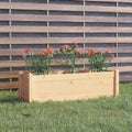Pflanzkübel 100x31x31 cm Massivholz Kiefer