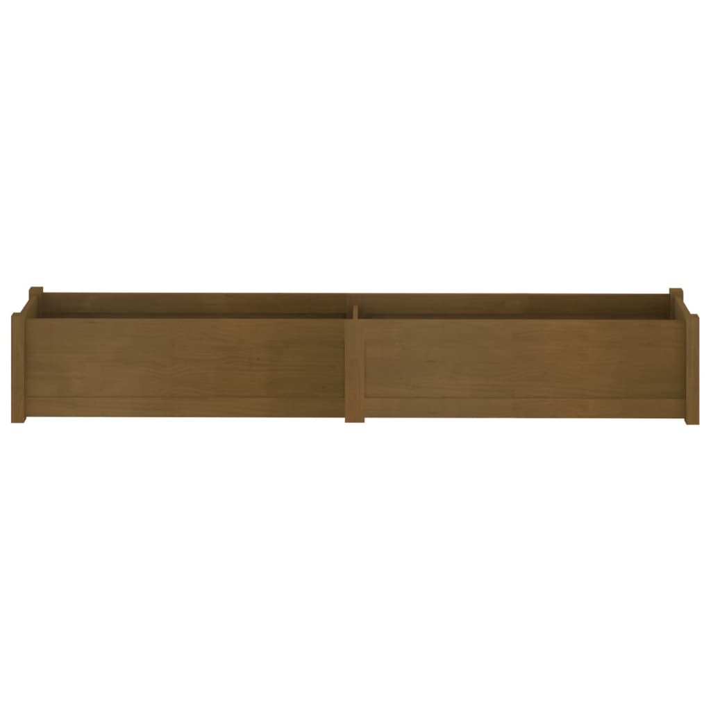 Pflanzkübel 2 Stk. Honigbraun 200x31x31 cm Massivholz Kiefer