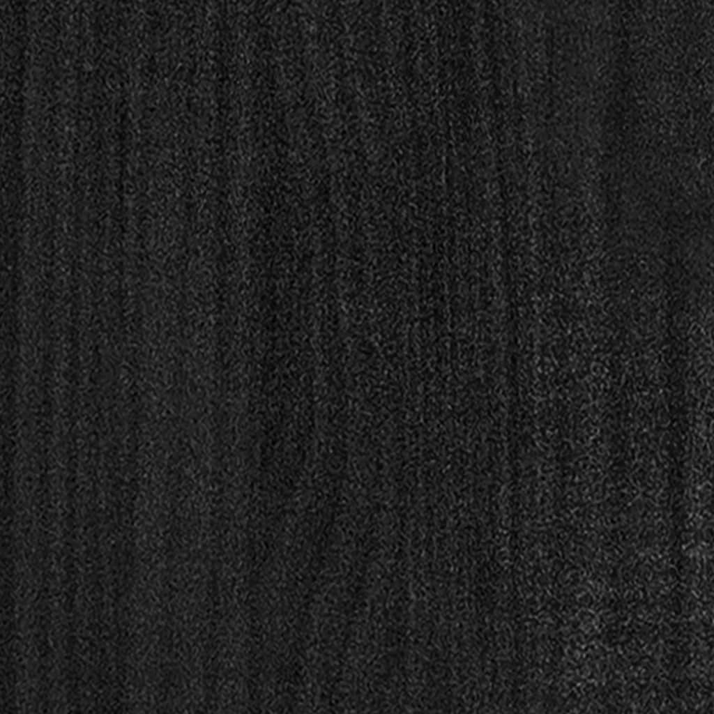 Pflanzkübel 2 Stk. Schwarz 200x31x31 cm Massivholz Kiefer