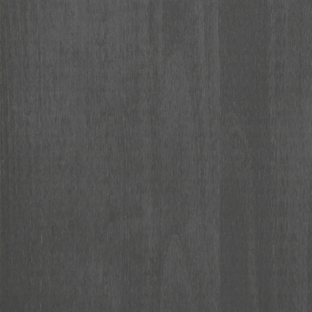 Sideboard HAMAR Dunkelgrau 79x40x80 cm Massivholz Kiefer