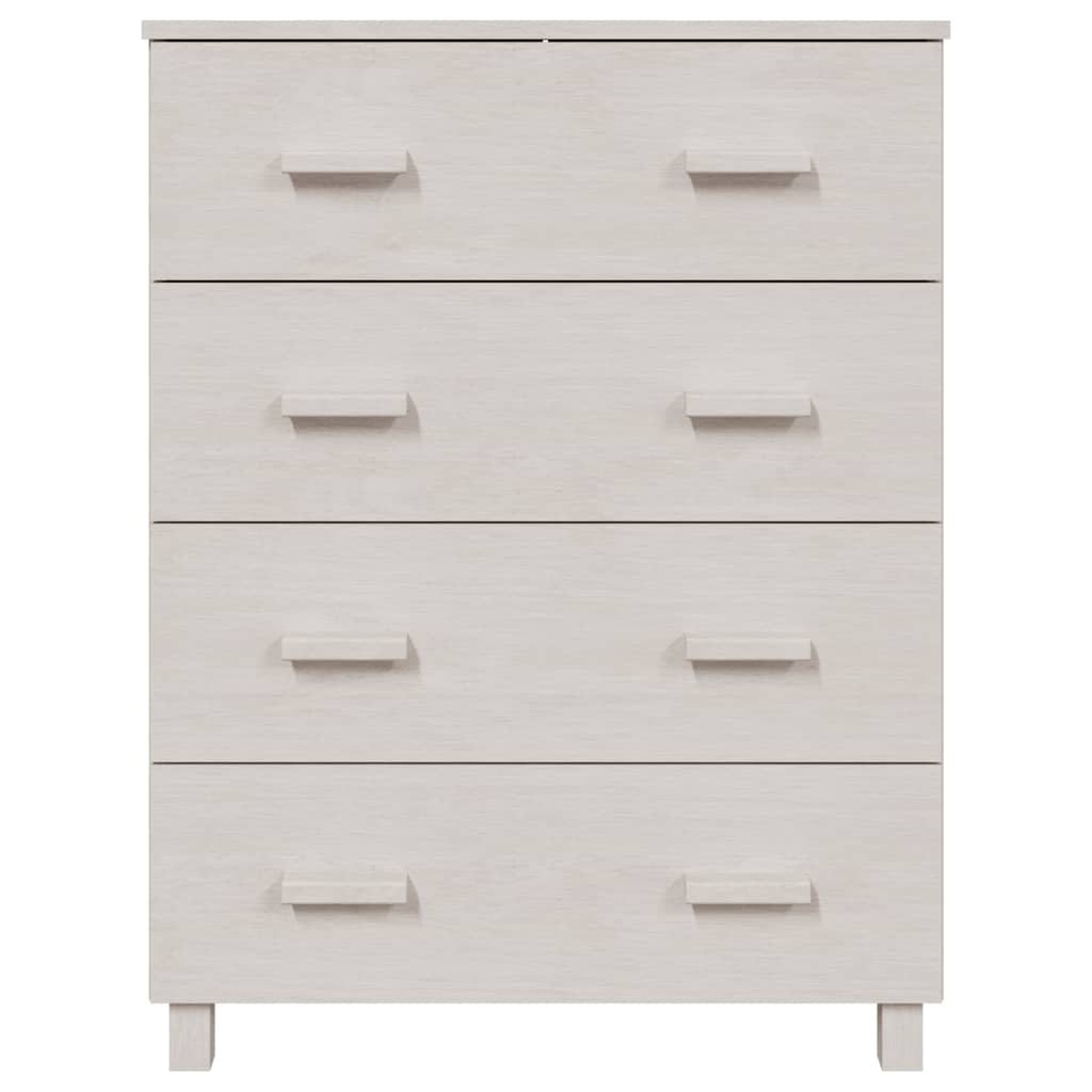 Sideboard HAMAR Weiß 79x40x103,5 cm Massivholz Kiefer