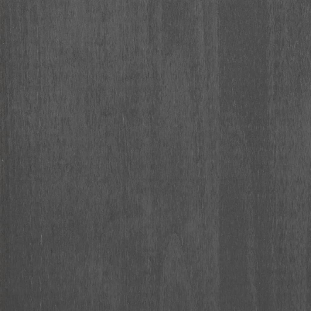 Sideboard HAMAR Dunkelgrau 90x40x80 cm Massivholz Kiefer