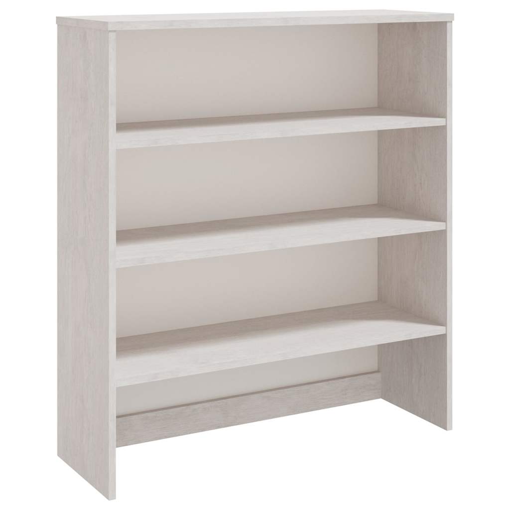 Highboard-Oberteil HAMAR Weiß 90x30x100 cm Massivholz