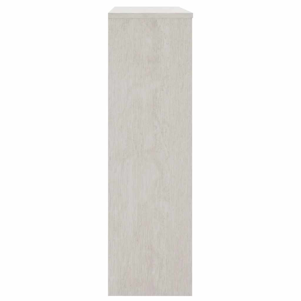 Highboard-Oberteil HAMAR Weiß 90x30x100 cm Massivholz