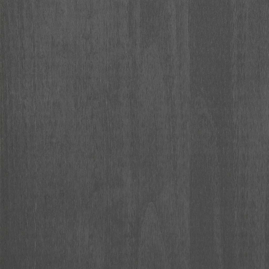 Sideboard HAMAR Dunkelgrau 79x40x80 cm Massivholz Kiefer