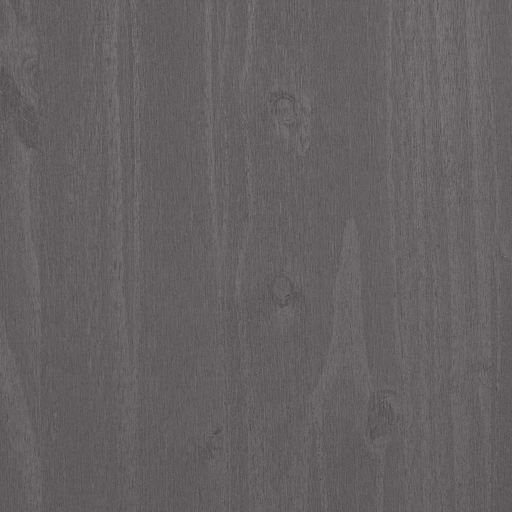 Sideboard HAMAR Hellgrau 79x40x80 cm Massivholz Kiefer