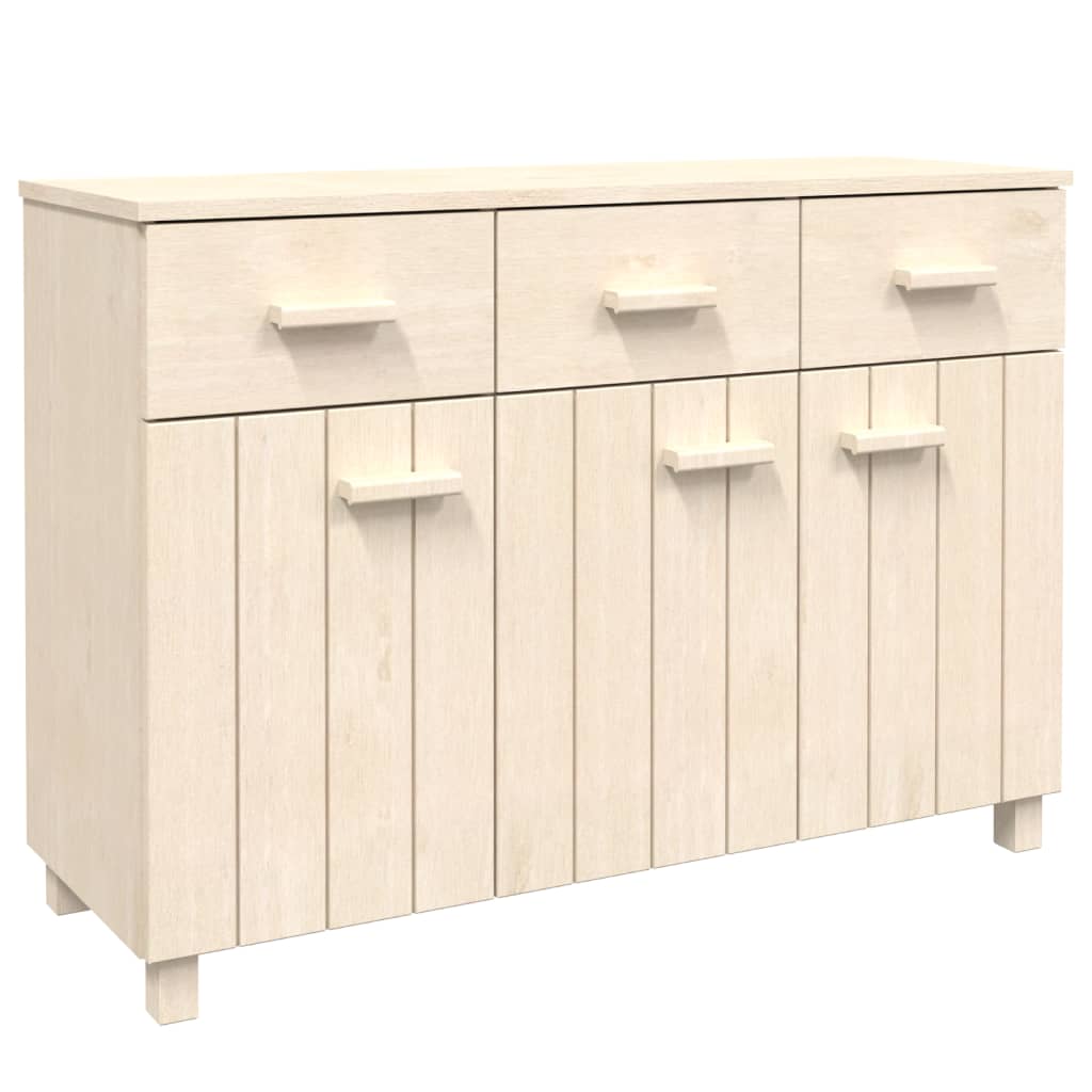 Sideboard HAMAR Honigbraun 113x40x80 cm Massivholz Kiefer