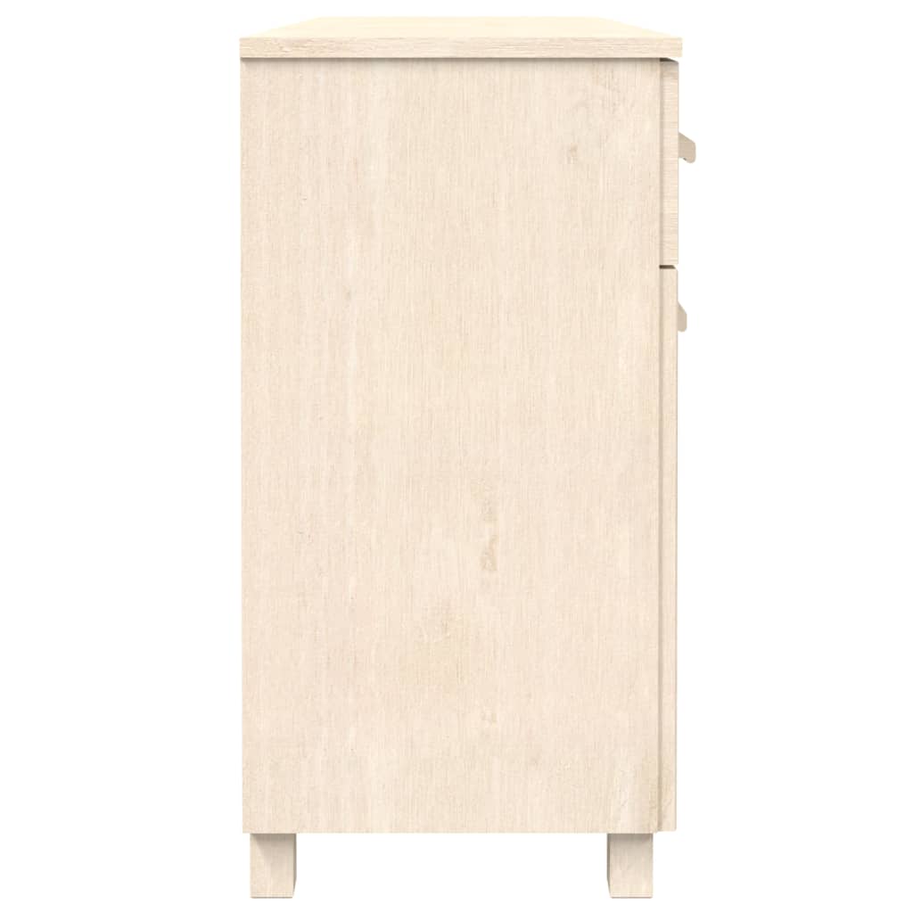Sideboard HAMAR Honigbraun 113x40x80 cm Massivholz Kiefer