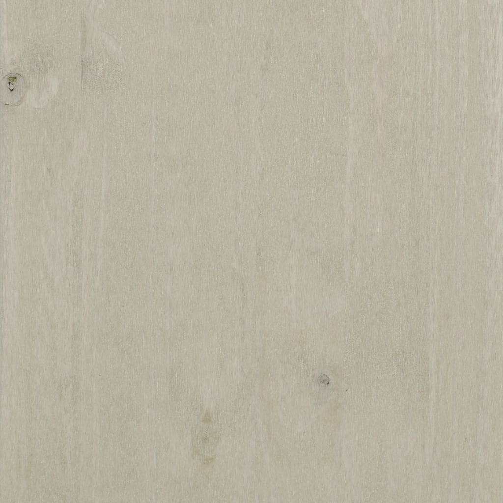Sideboard HAMAR Weiß 113x40x80 cm Massivholz Kiefer