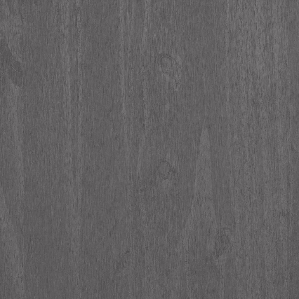 Sideboard HAMAR Hellgrau 113x40x80 cm Massivholz Kiefer