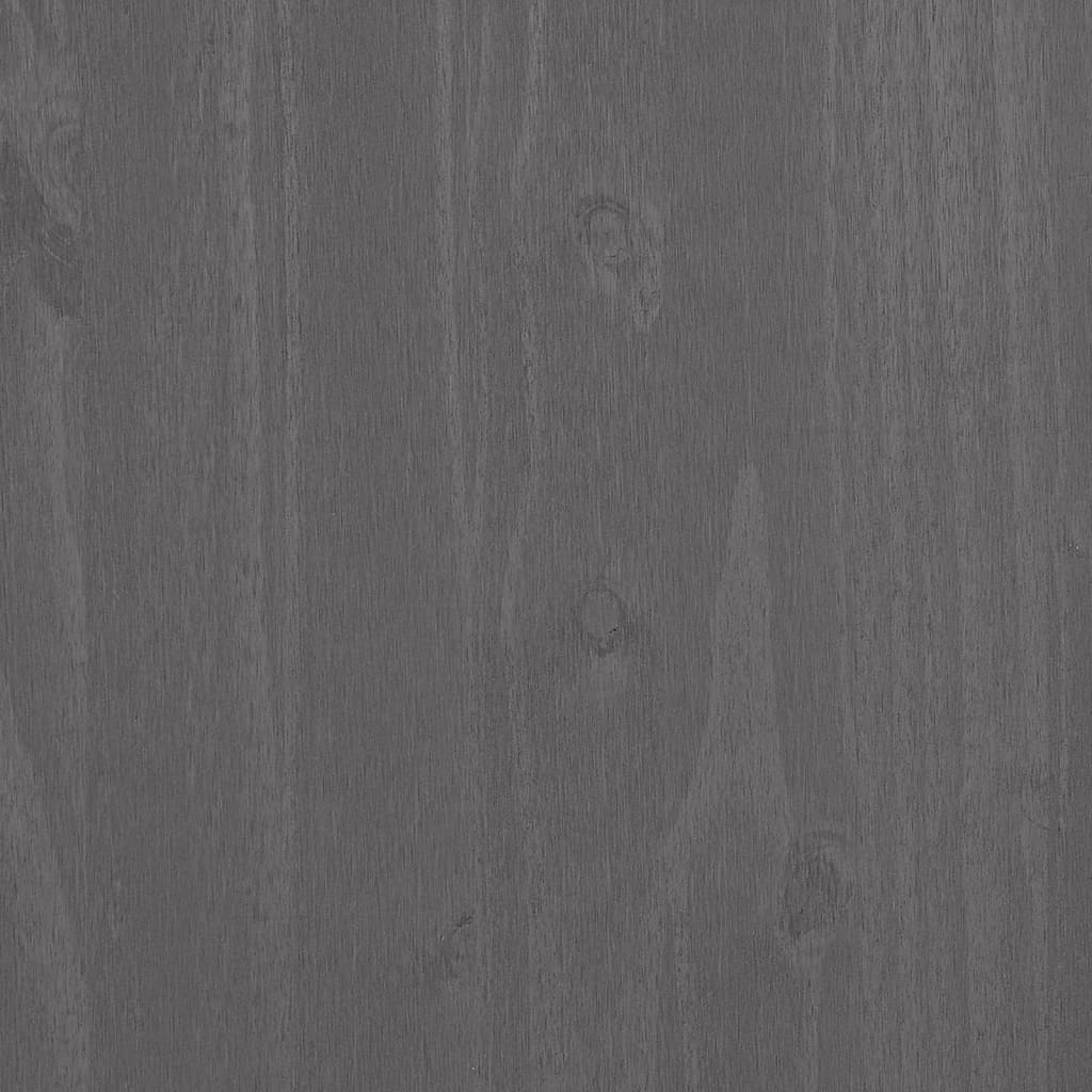 Sideboard HAMAR Hellgrau 85x35x80 cm Massivholz Kiefer