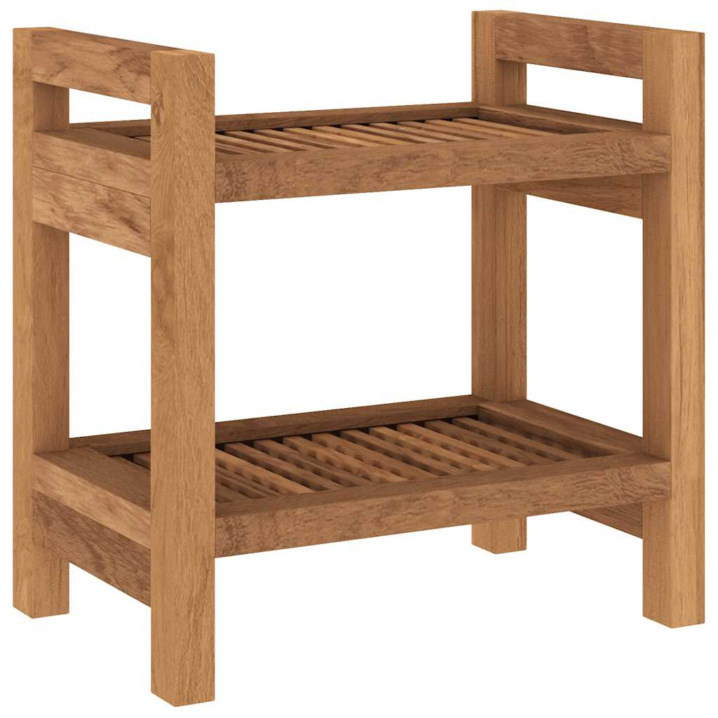 Badezimmer-Beistelltisch 45x30x45 cm Massivholz Teak