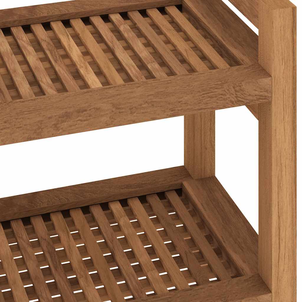 Badezimmer-Beistelltisch 45x30x45 cm Massivholz Teak