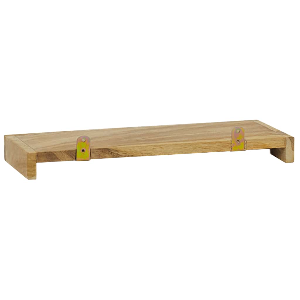 Wandregale 2 Stk. 40x15x4 cm Massivholz Teak