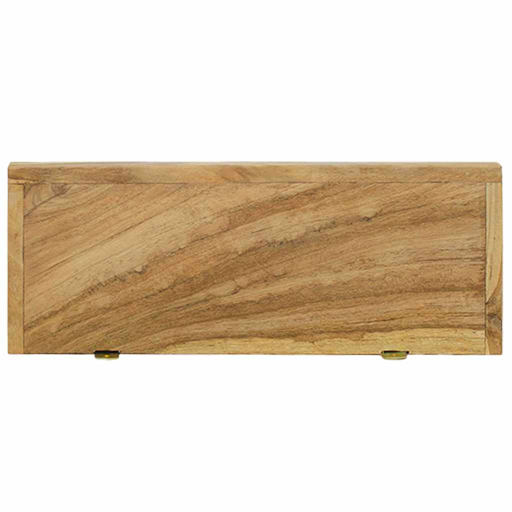 Wandregale 2 Stk. 40x15x4 cm Massivholz Teak