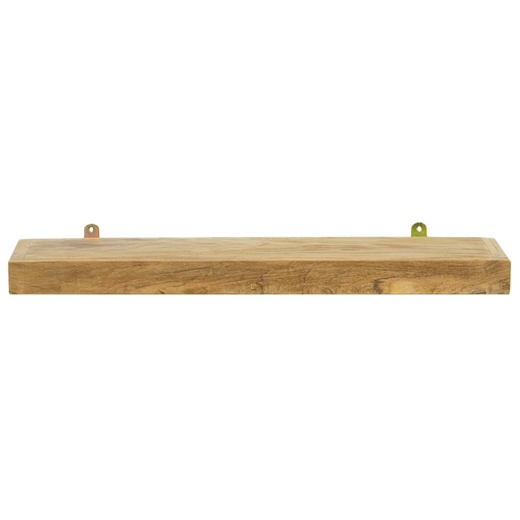 Wandregale 2 Stk. 60x15x4 cm Massivholz Teak