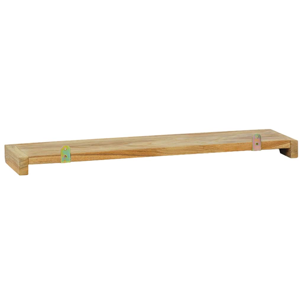 Wandregale 2 Stk. 60x15x4 cm Massivholz Teak