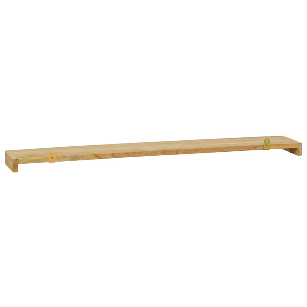 Wandregale 2 Stk. 90x15x4 cm Massivholz Teak