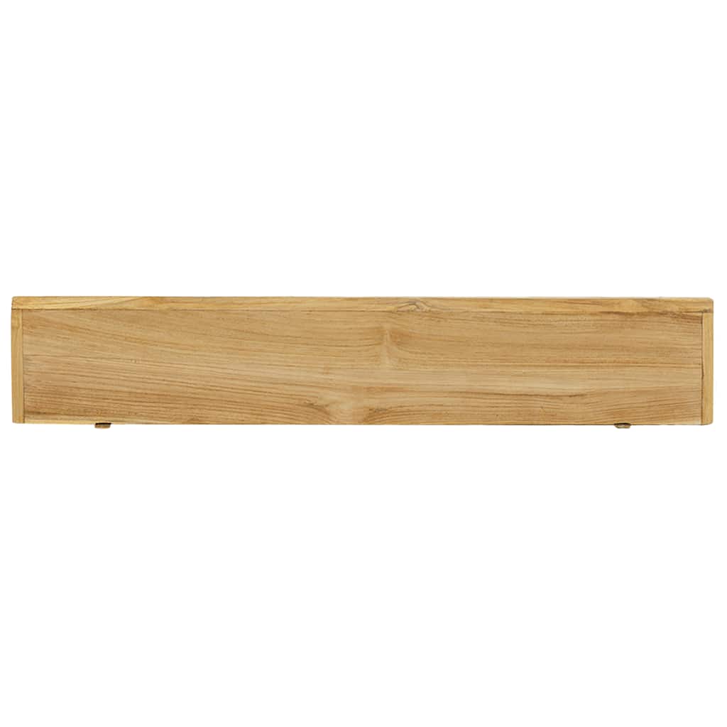Wandregale 2 Stk. 90x15x4 cm Massivholz Teak