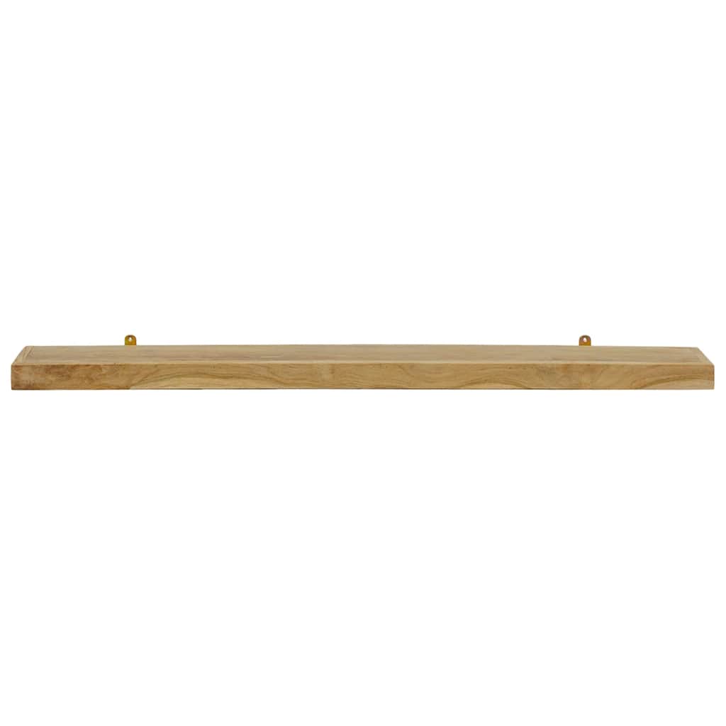 Wandregale 2 Stk. 110x15x4 cm Massivholz Teak