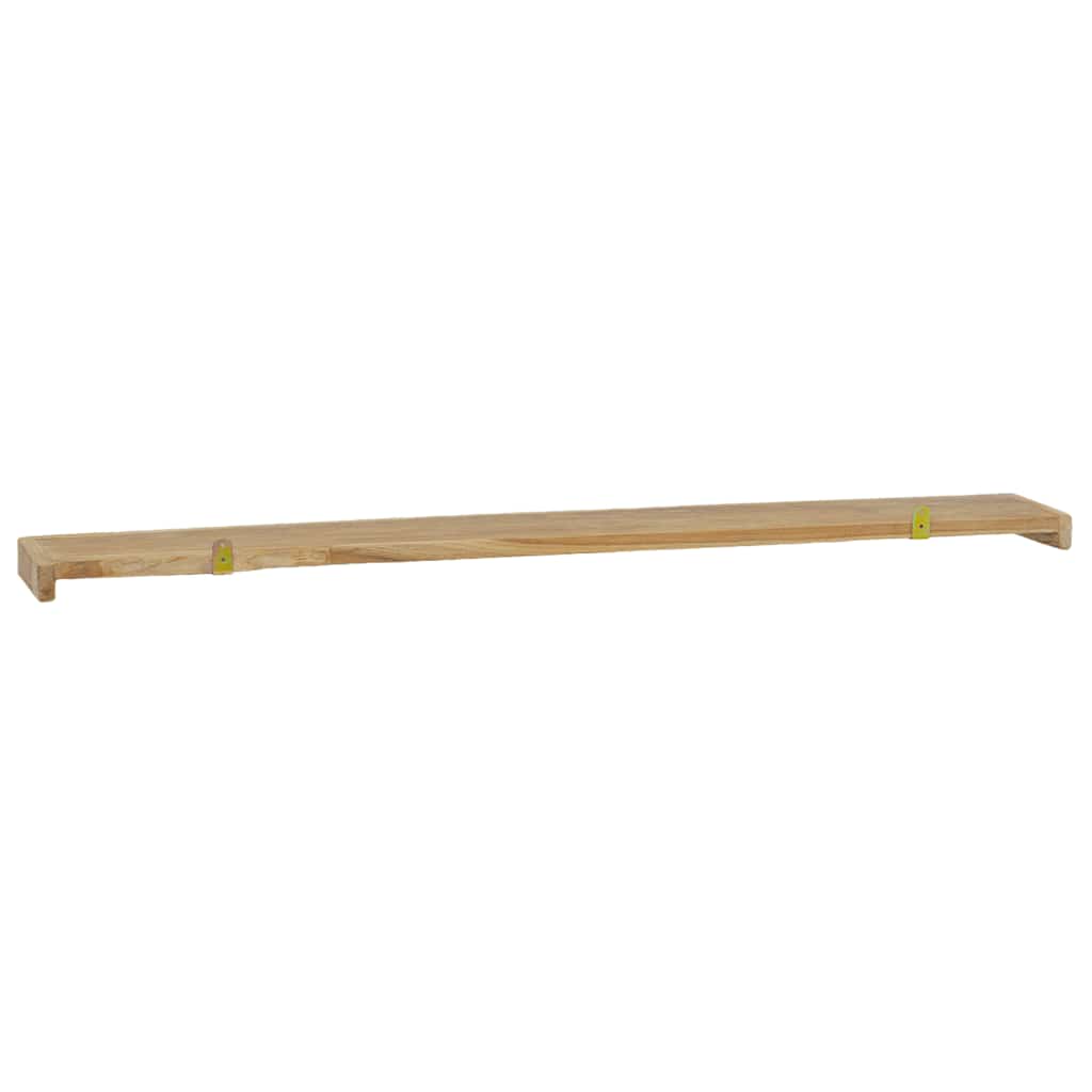 Wandregale 2 Stk. 110x15x4 cm Massivholz Teak