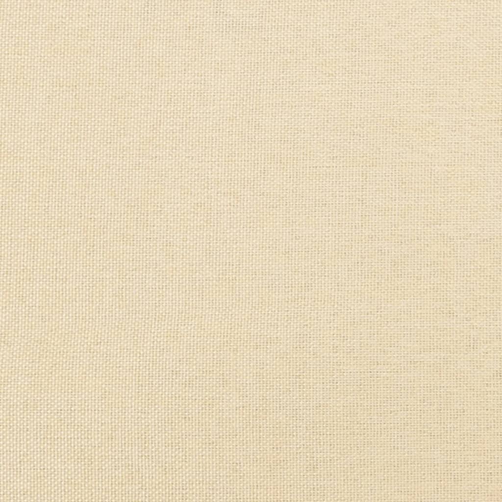 Fußhocker Creme 45x29,5x35 cm Stoff