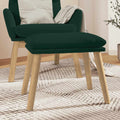 Fußhocker Dunkelgrün 45x29,5x35 cm Samt