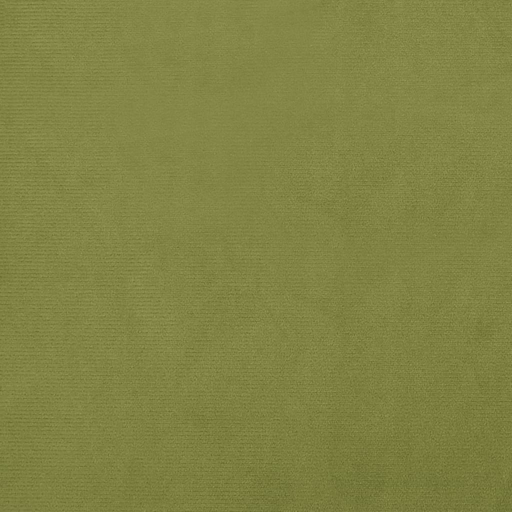 Fußhocker Hellgrün 45x29,5x35 cm Samt