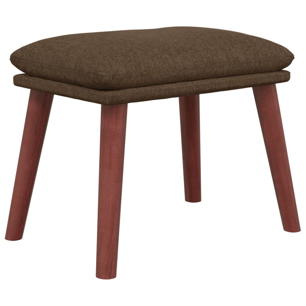 Fußhocker Braun 45x29,5x35 cm Stoff