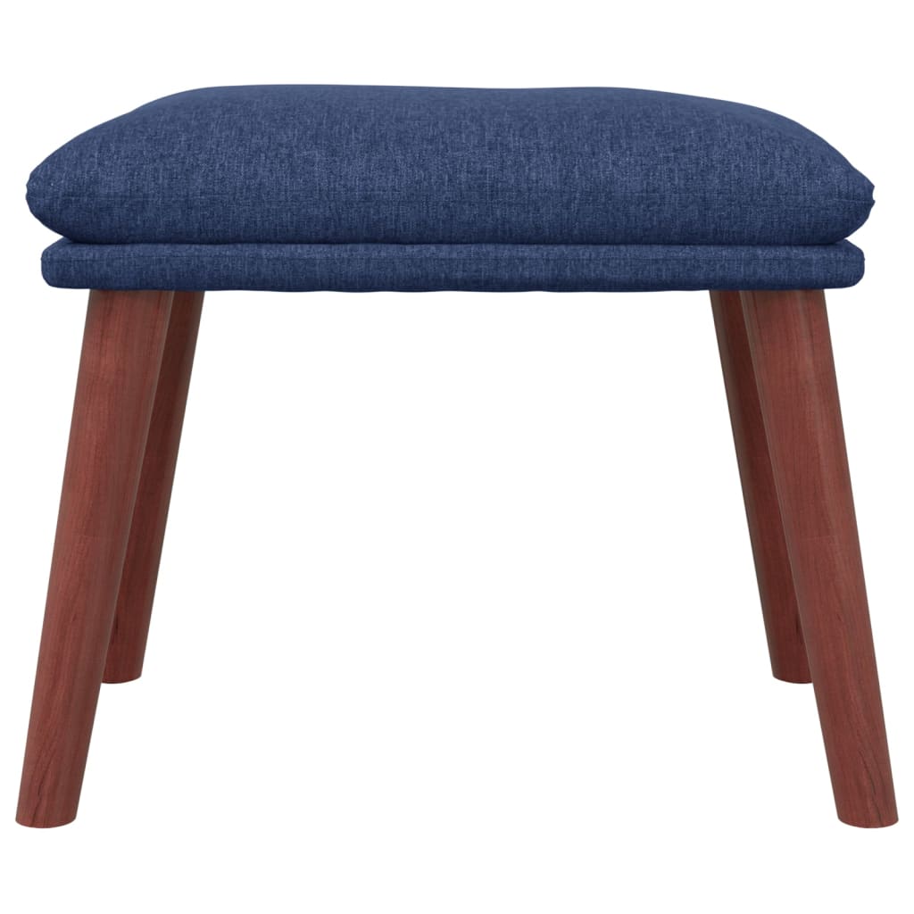 Fußhocker Blau 45x29,5x35 cm Stoff