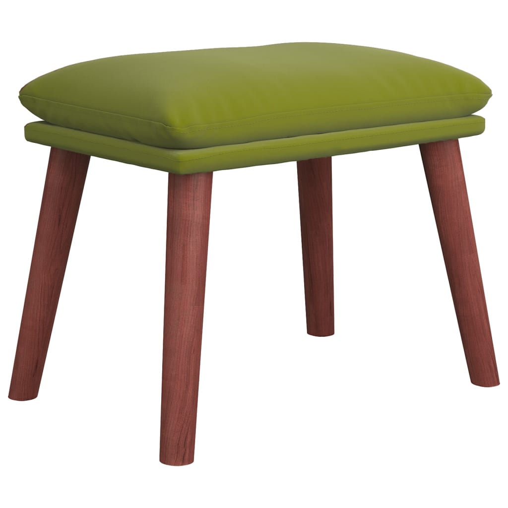 Fußhocker Hellgrün 45x29,5x35 cm Samt