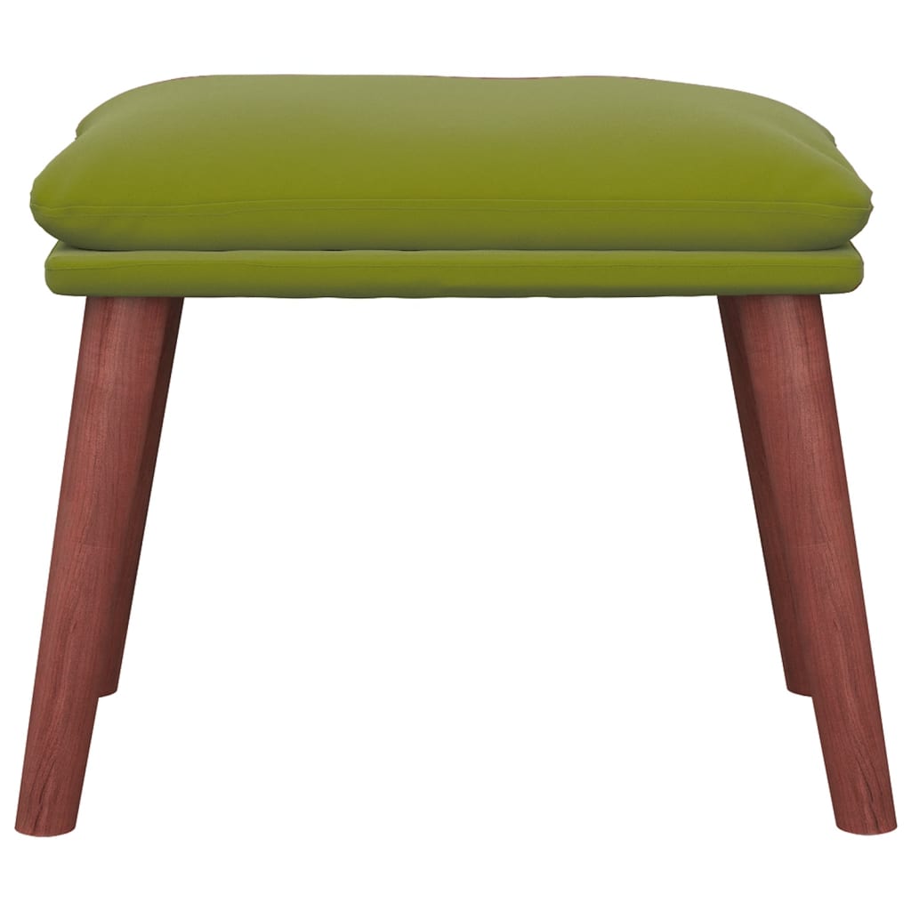 Fußhocker Hellgrün 45x29,5x35 cm Samt