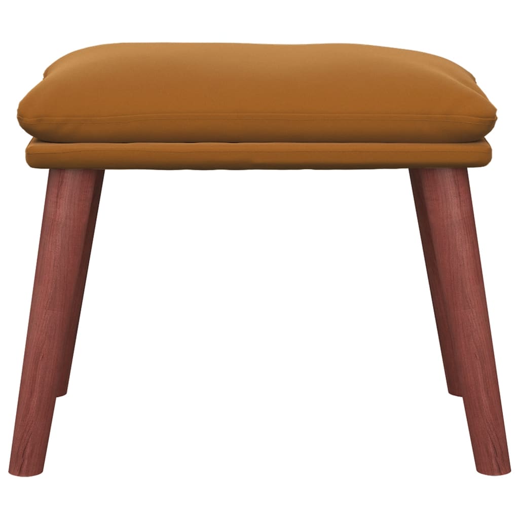 Fußhocker Braun 45x29,5x35 cm Samt