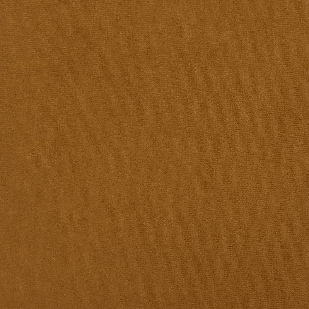 Fußhocker Braun 45x29,5x35 cm Samt