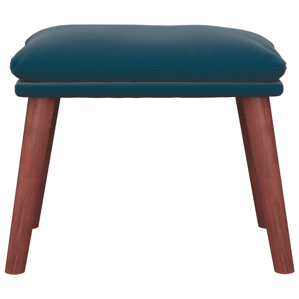 Fußhocker Blau 45x29,5x35 cm Samt