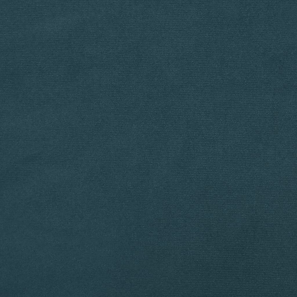 Fußhocker Blau 45x29,5x35 cm Samt