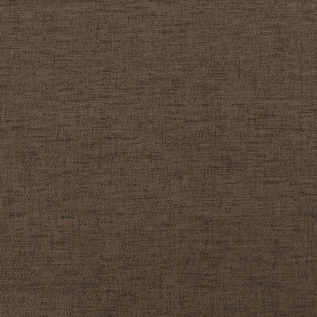 Fußhocker Braun 45x29,5x35 cm Stoff und Kunstleder