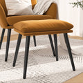 Fußhocker Braun 45x29,5x35 cm Samt