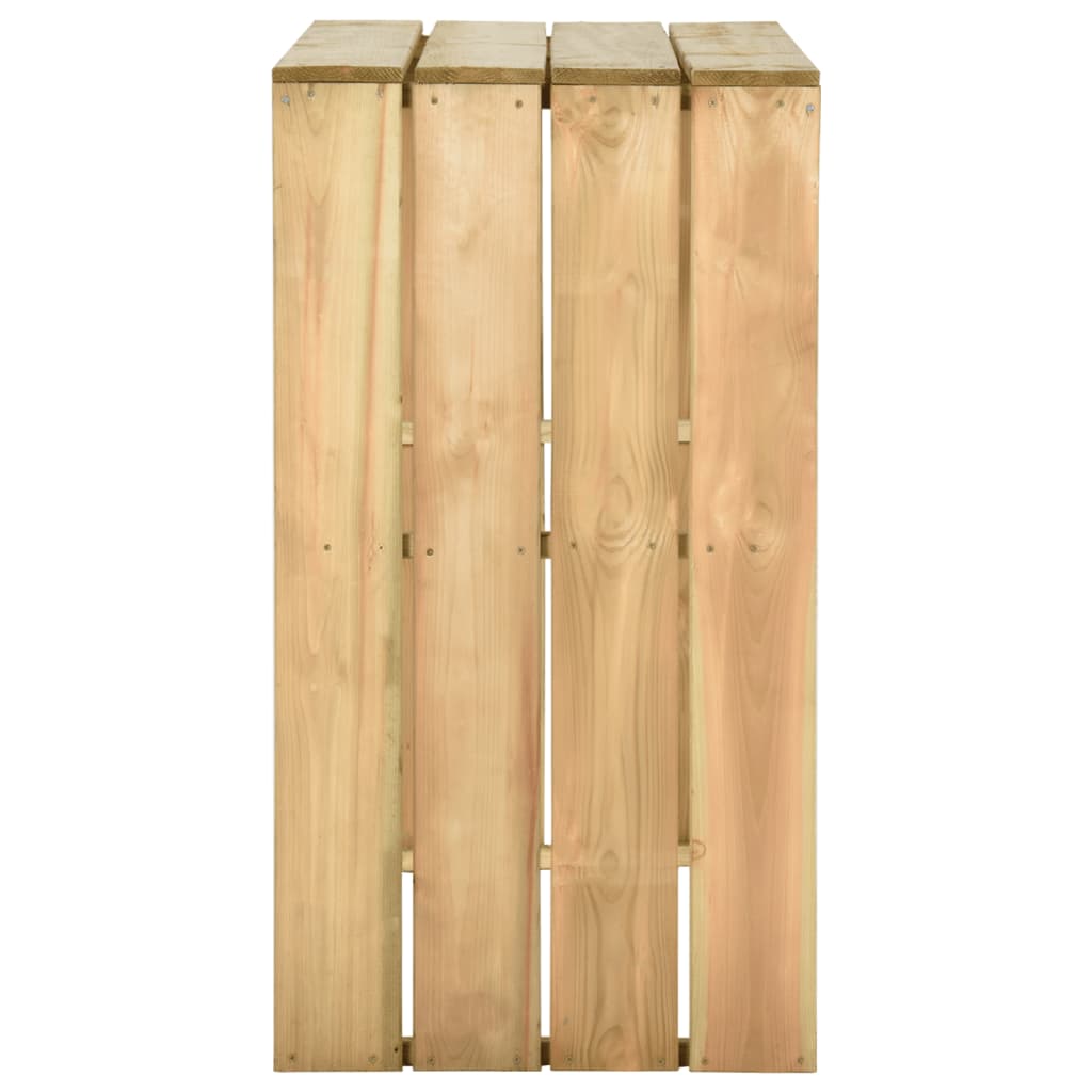 Bartisch 100x60x110 cm Imprägniertes Kiefernholz
