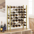 Weinregal für 48 Flaschen Golden Metall