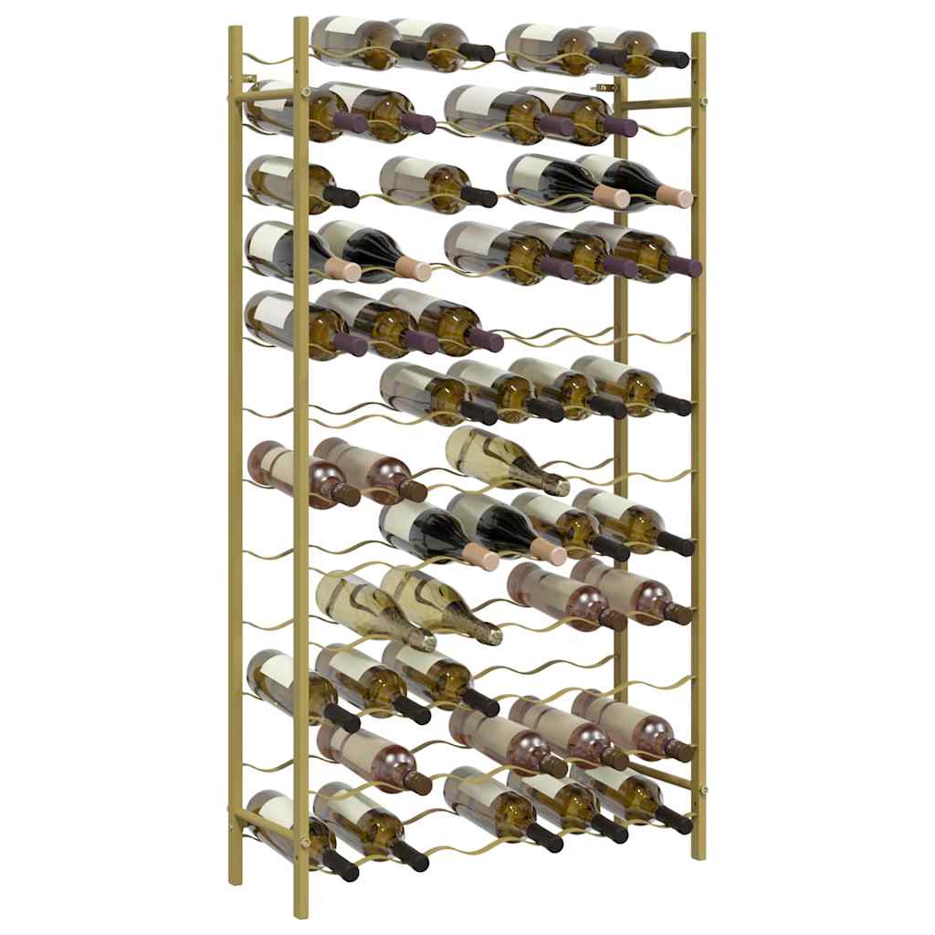 Weinregal für 72 Flaschen Golden Metall