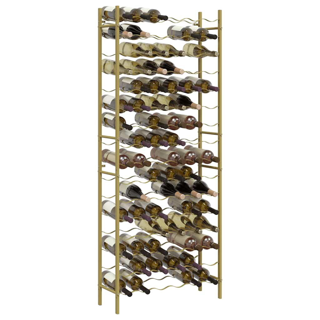 Weinregal für 96 Flaschen Golden Metall
