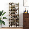 Weinregal für 96 Flaschen Golden Metall